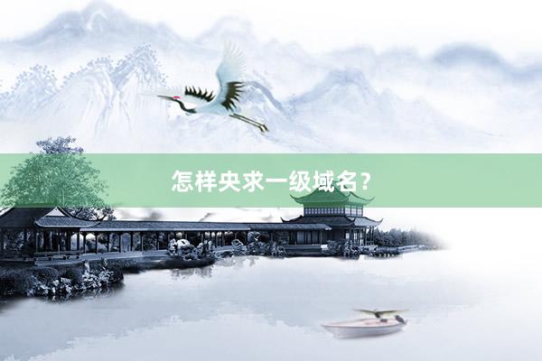 怎样央求一级域名？